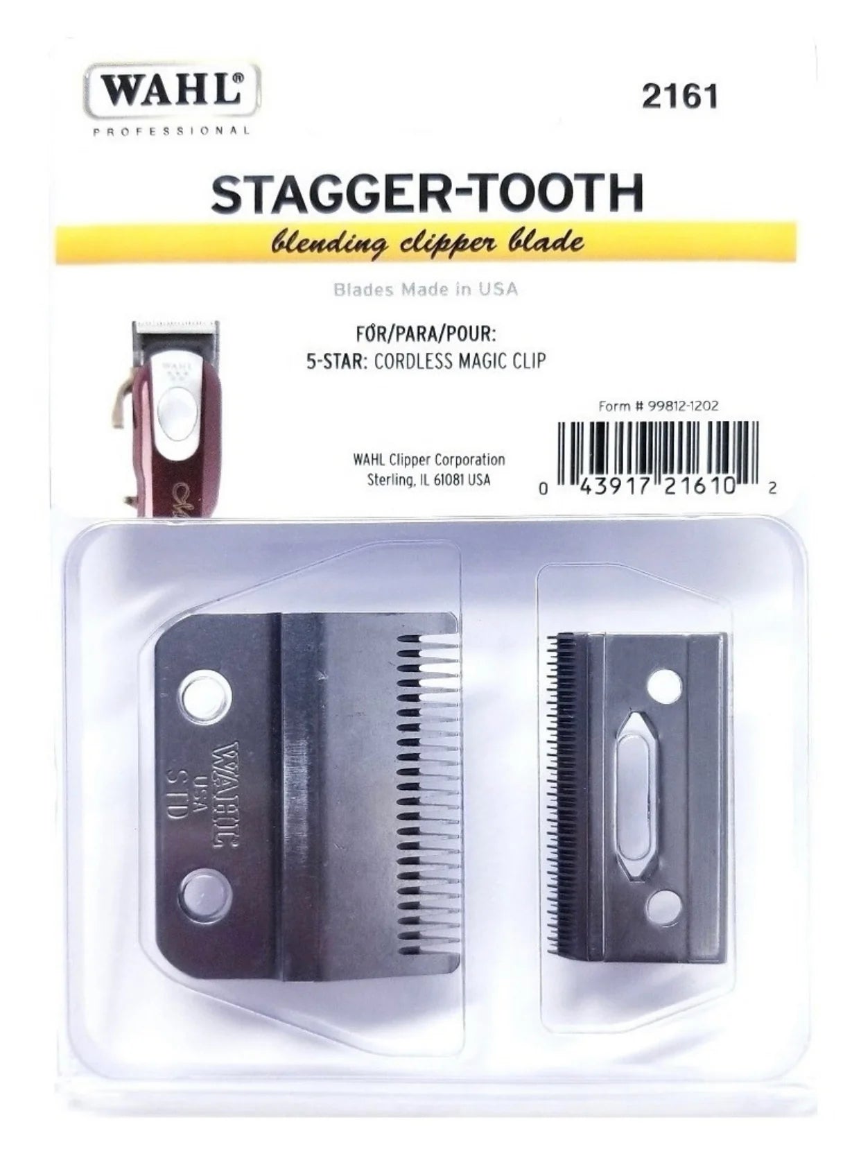 Wahl Magic Clip STAGGER TOOTH 2 Hole Blade